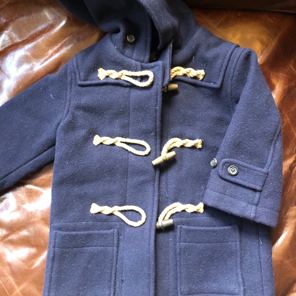 Polo wool pea coat jacket
